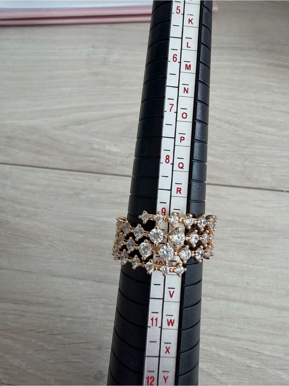 Gold Crystal Cluster Multi-Row Statement Ring - Women Jewelry